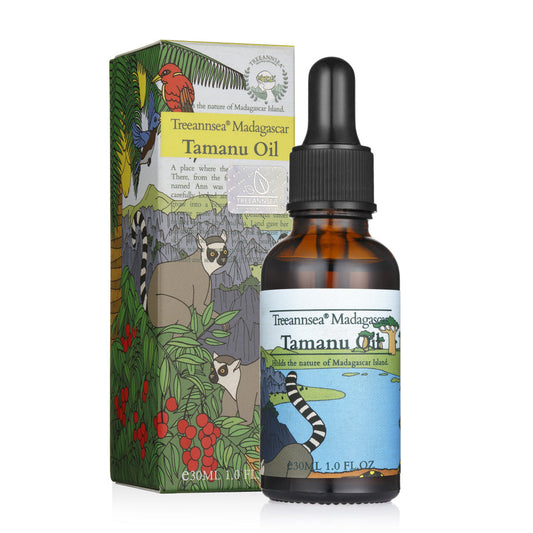 TREEANNSEA Olio di Tamanu del Madagascar 30 ml 2 set, cura della pelle coreana
