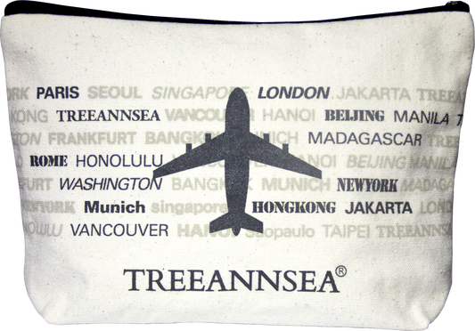 TREEANNSEA Borsa cosmetica per assistenti di volo City