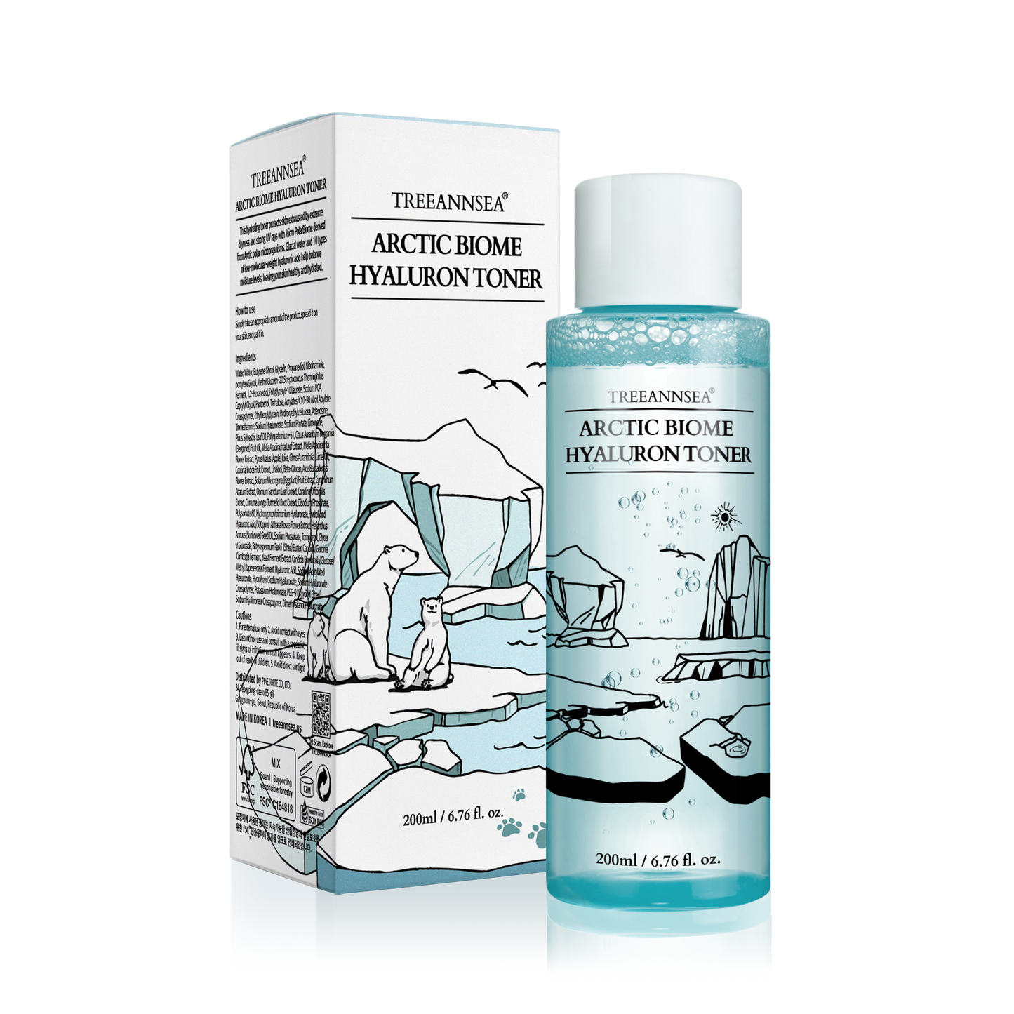 🆕TREEANNSEA Arctic Biome Hyaluron Toner 200ml