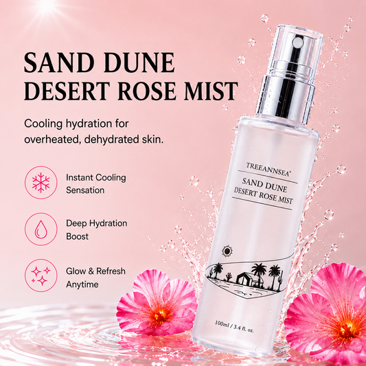 TREEANNSEA Sand Dune Desert Mist 100ml | Spray viso | Cura della pelle coreana, idratante, esfoliante delicato, vegano, senza test sugli animali, senza parabeni