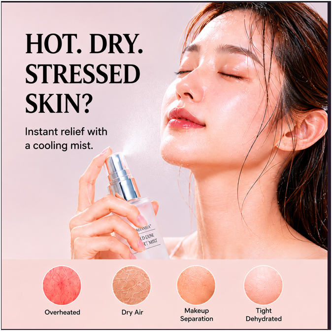 TREEANNSEA Sand Dune Desert Mist 100ml | Spray viso | Cura della pelle coreana, idratante, esfoliante delicato, vegano, senza test sugli animali, senza parabeni