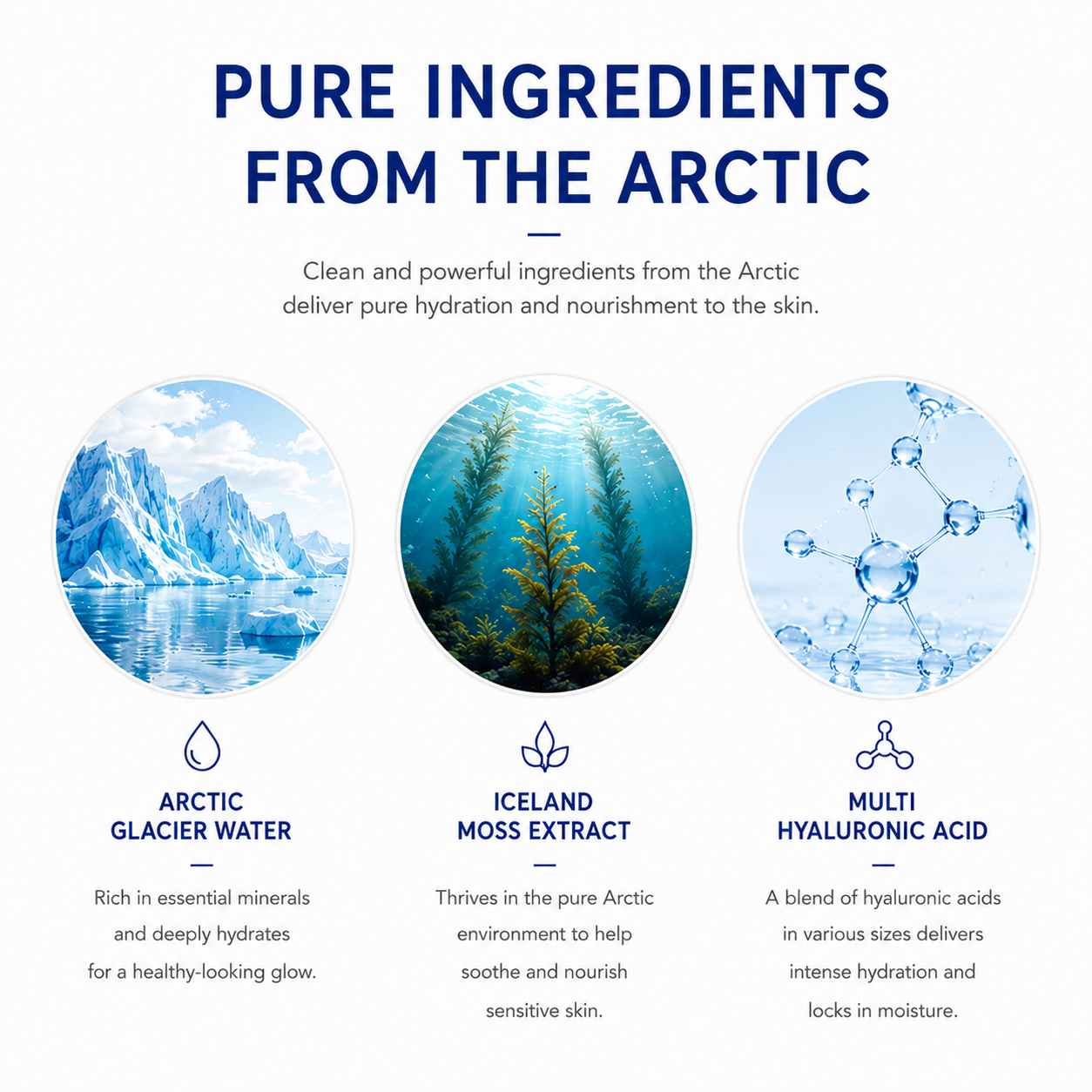 🆕TREEANNSEA Arctic Biome Siero all'acido ialuronico 50 ml