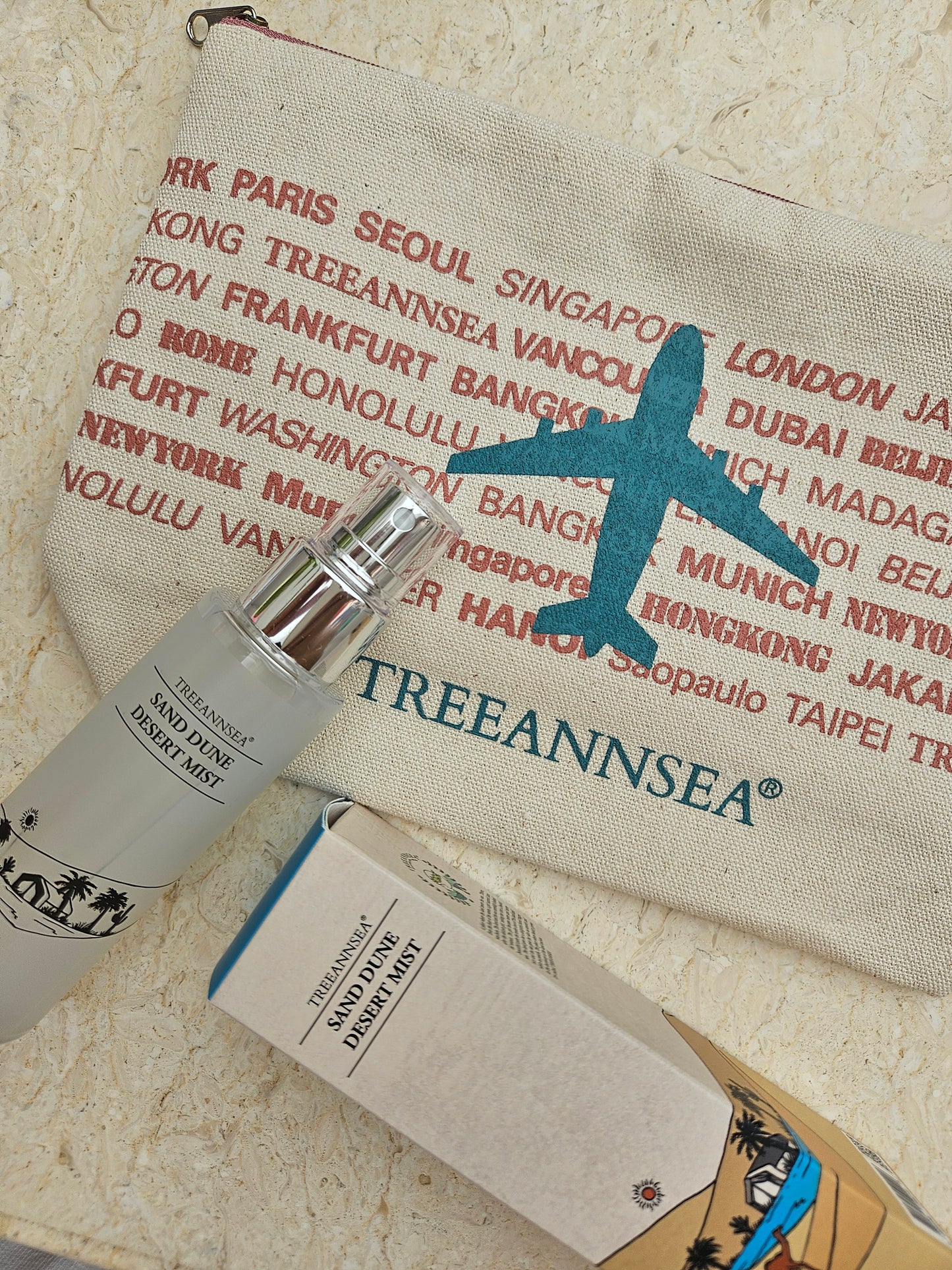 TREEANNSEA Borsa cosmetica per assistenti di volo City