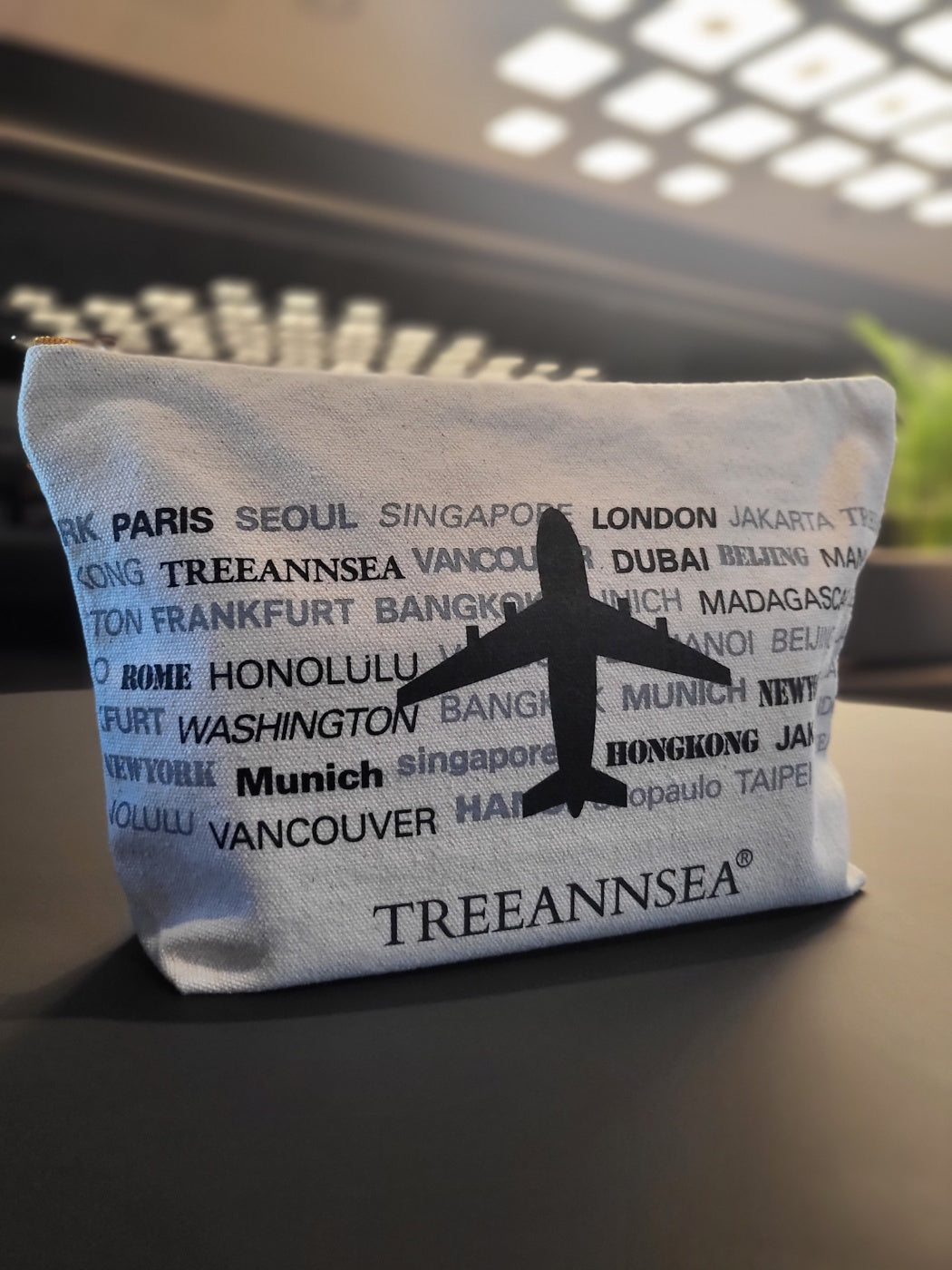 TREEANNSEA Borsa cosmetica per assistenti di volo City