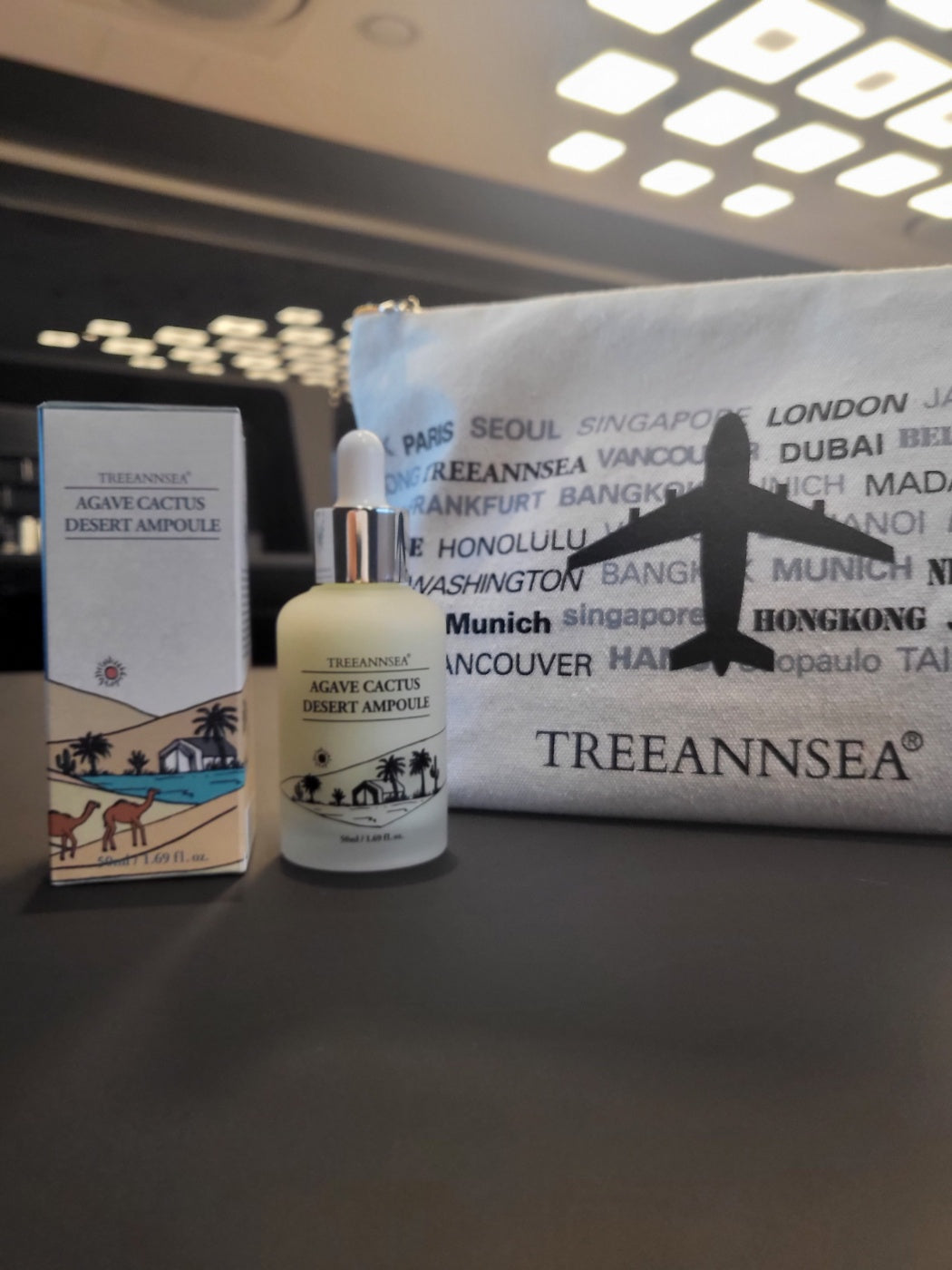 TREEANNSEA Borsa cosmetica per assistenti di volo City
