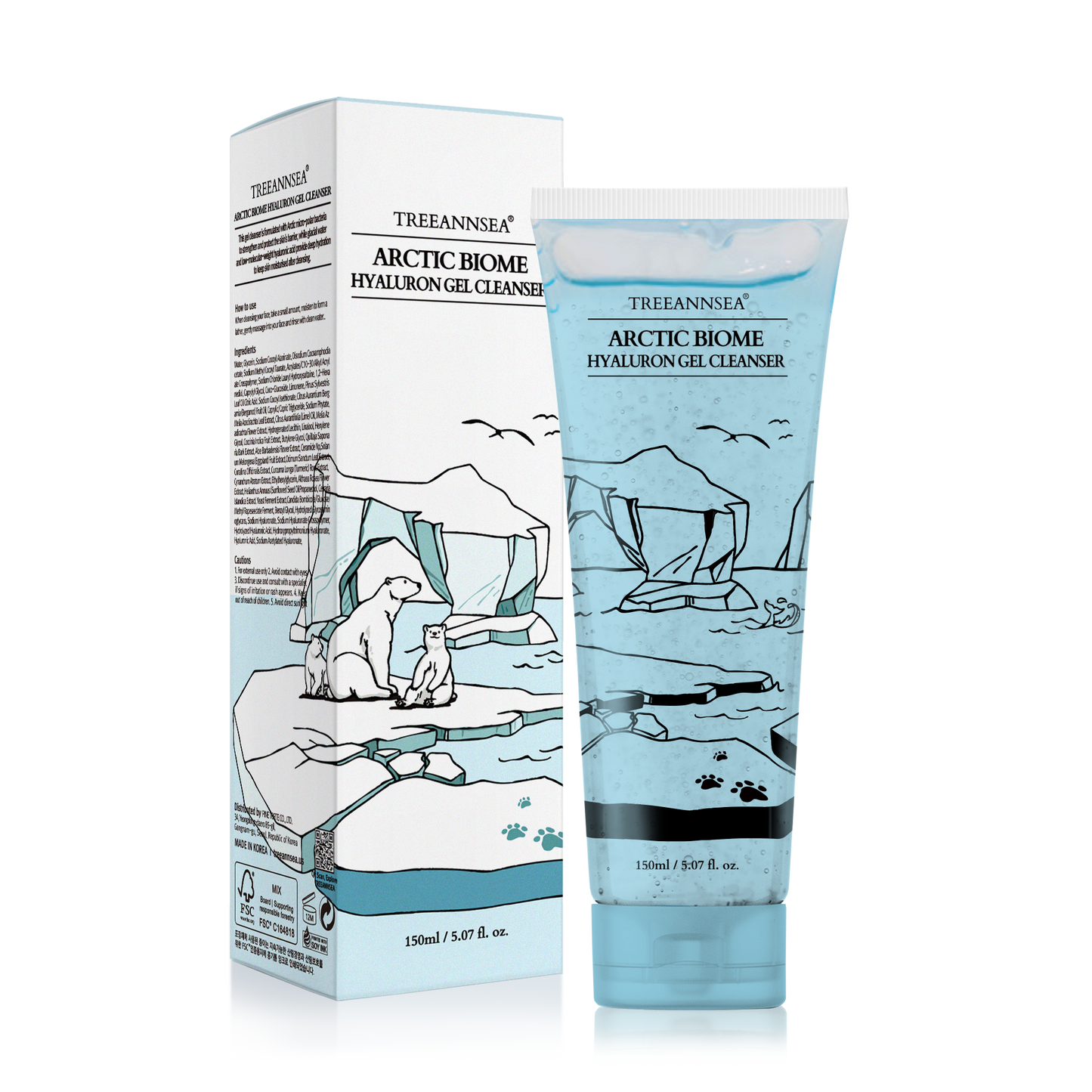 🆕TREEANNSEA Arctic Biome Hyaluron Gel Cleanser 150ml